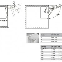 Подъемный механизм для откидных фасадов Free flap 1.7